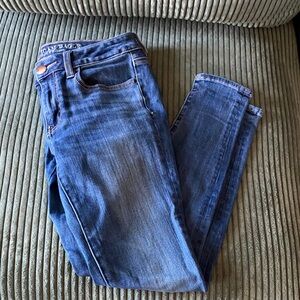 AE Women's Mid/Dark Blue Skinny Jegging - Size 2 Short